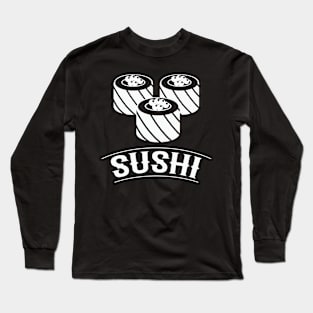 Happy kawaii sushi Long Sleeve T-Shirt